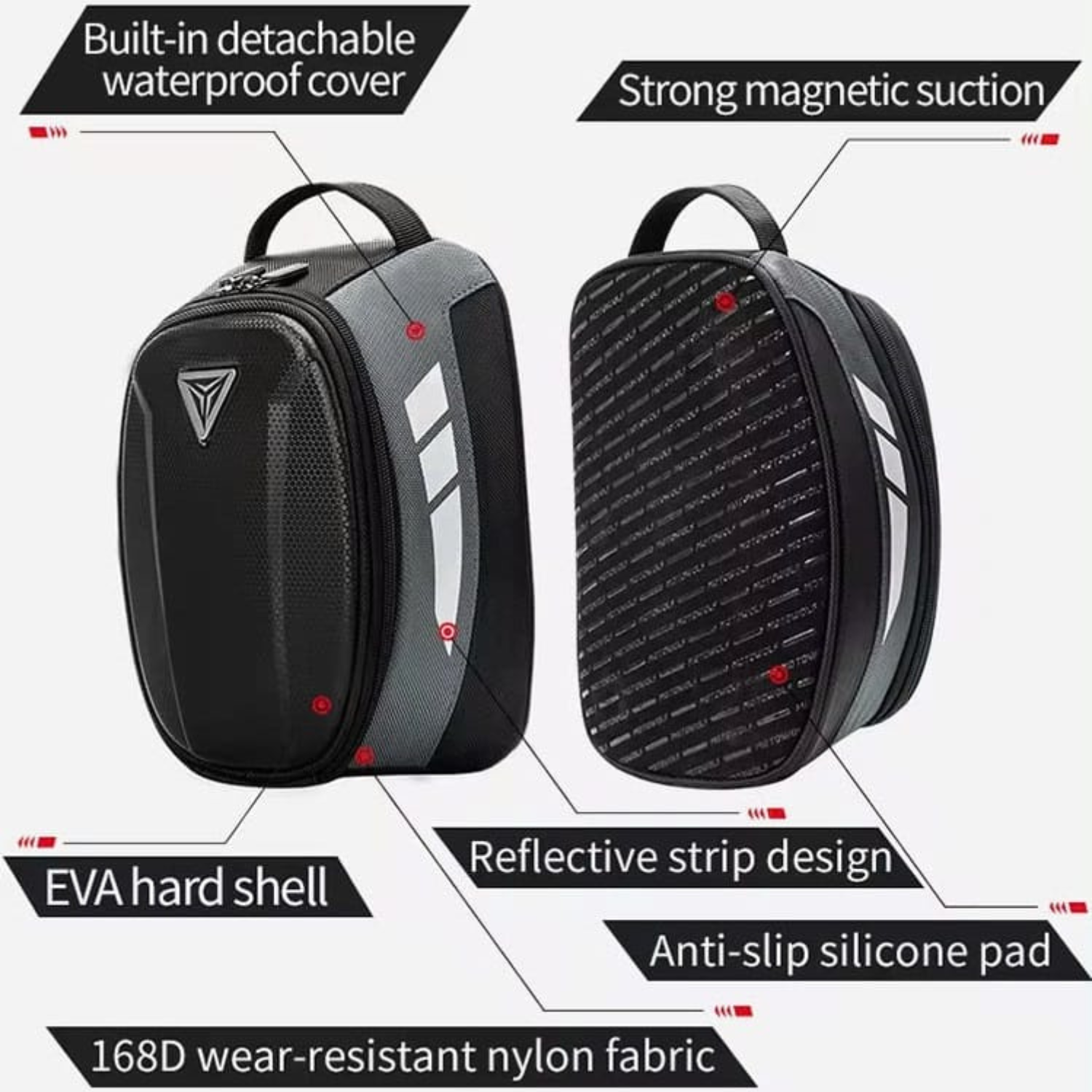 کیف روی باک مگنتی MOTOWOLF_MB1