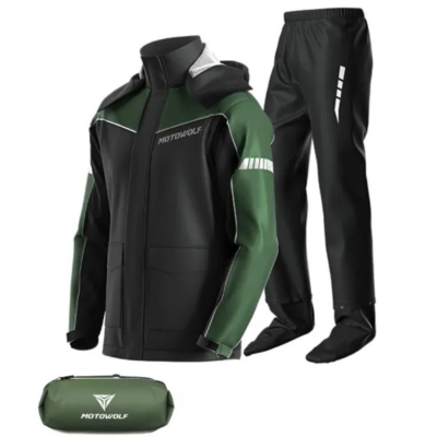 کاپشن و شلوار ضد آب MOTOWOLF مدل 0403