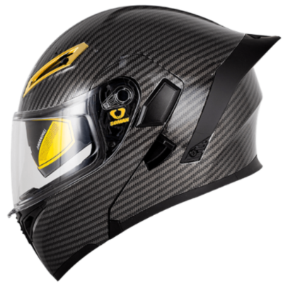 کلاه کاسکت فک متحرک Soman Shine Carbon مدل 955