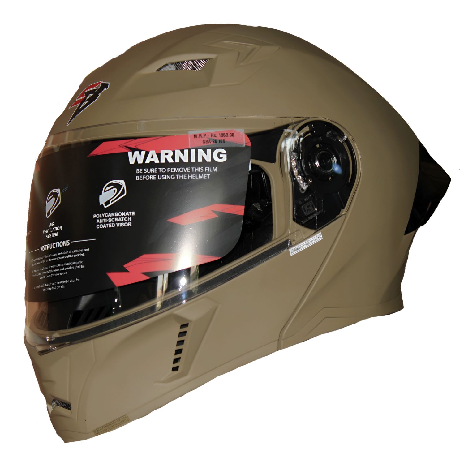 کلاه کاسکت فک متحرک STEELBIRD sba20