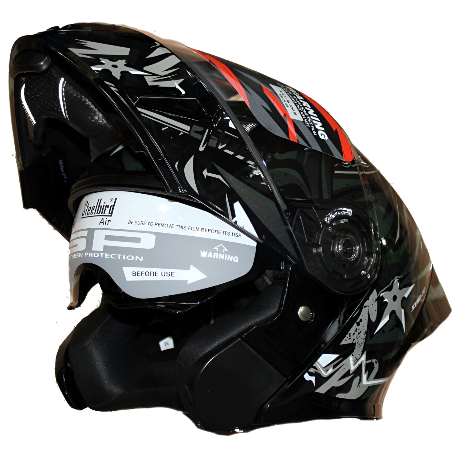 کلاه کاسکت فک متحرک STEELBIRD sba20